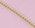 Цепь с жемчугом, 3,5 мм, 9 ± 1 м, цвет золотой