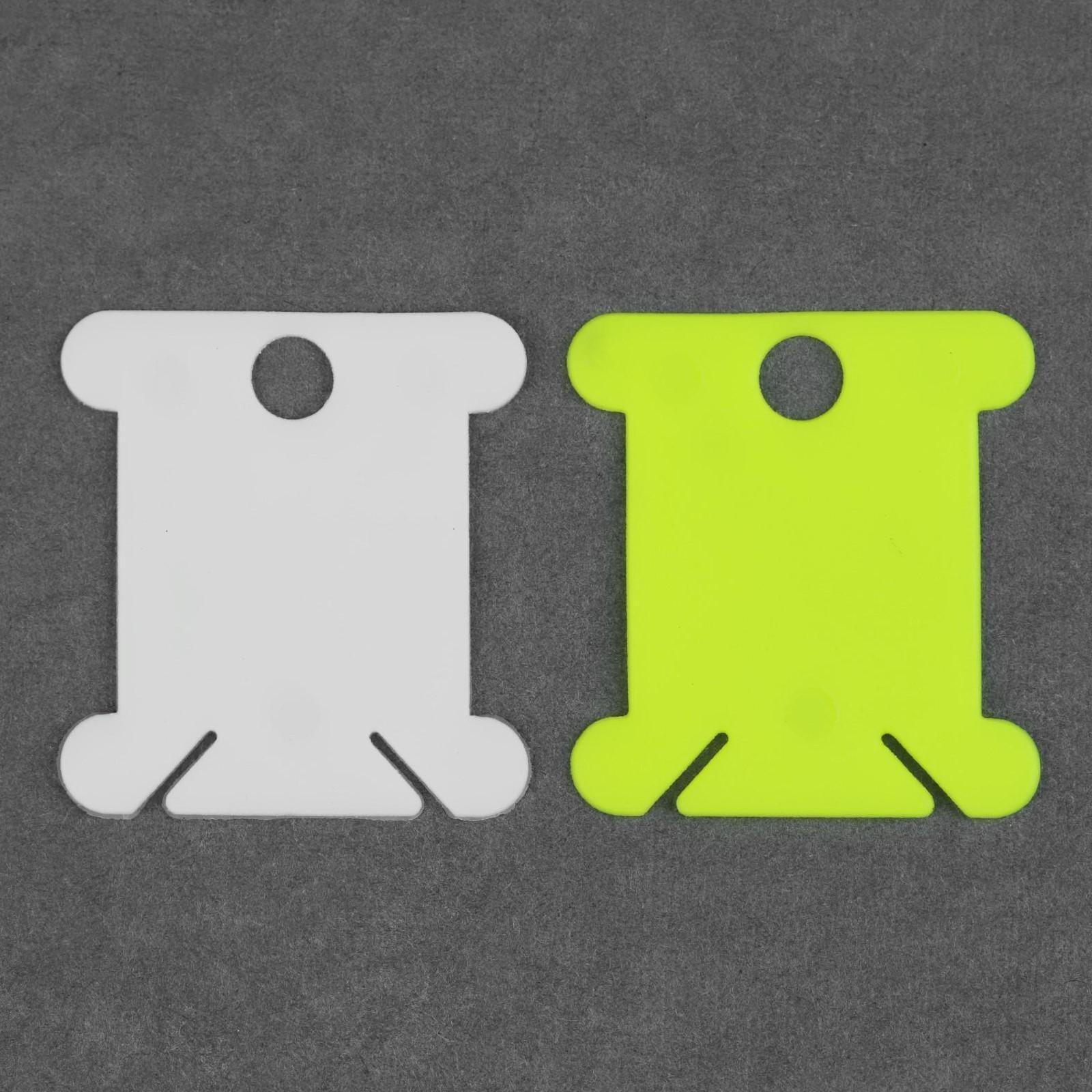 Набор шпулек для ниток мулине, на кольце, d = 3,5 см, 10 шт, цвет МИКС