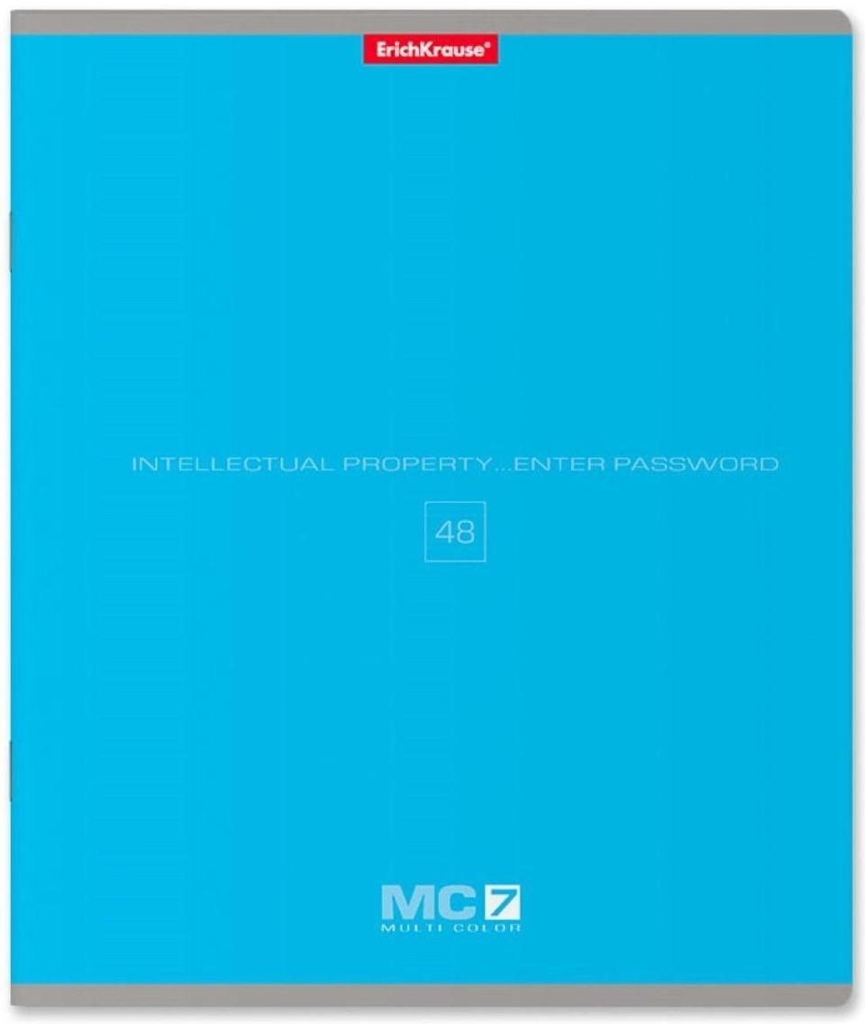 Тетрадь 48 листов в линейку ErichKrause MC-7, обложка мелованный картон, блок офсет / Микс 5 шт.