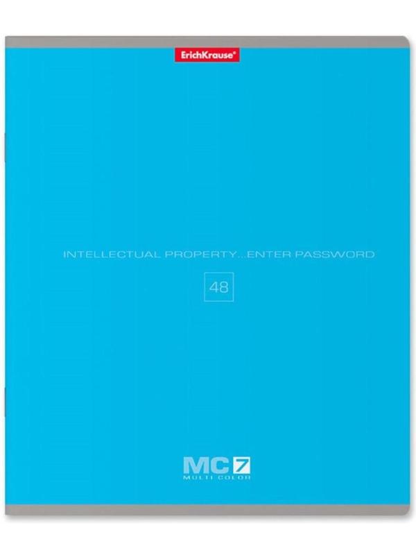 Тетрадь 48 листов в линейку ErichKrause MC-7, обложка мелованный картон, блок офсет / Микс 5 шт.