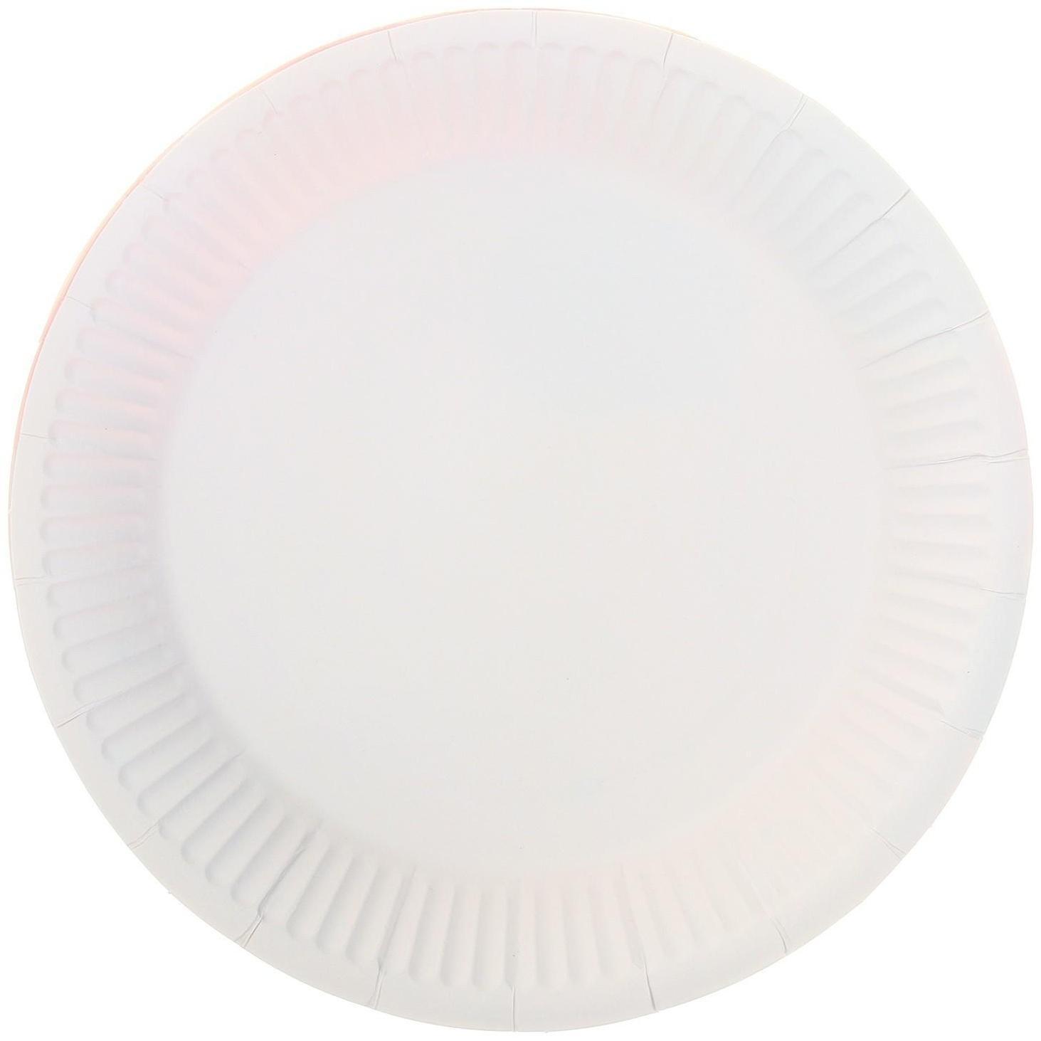 Тарелка бумажная, набор 6 шт.