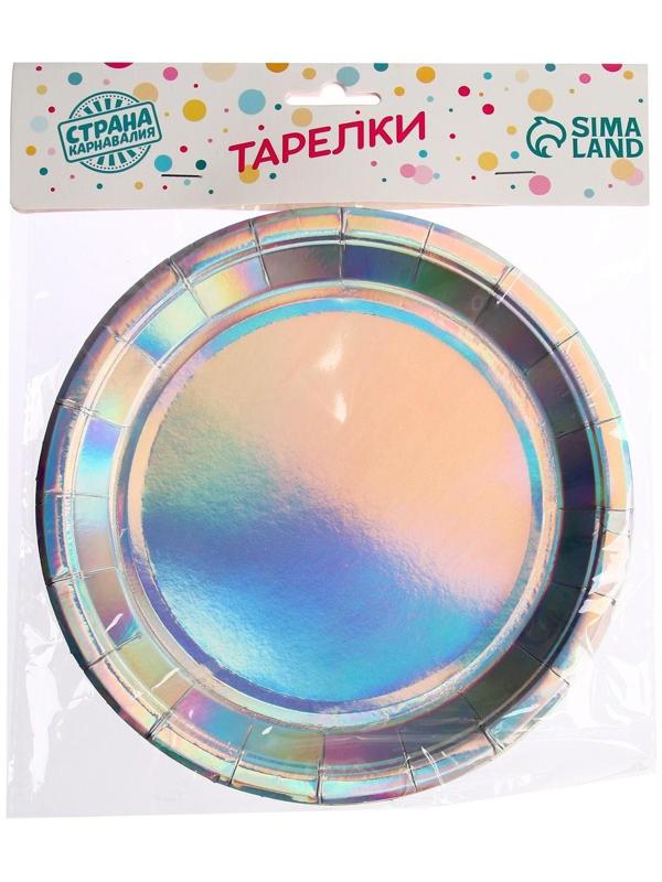 Тарелка бумажная, набор 6 шт.