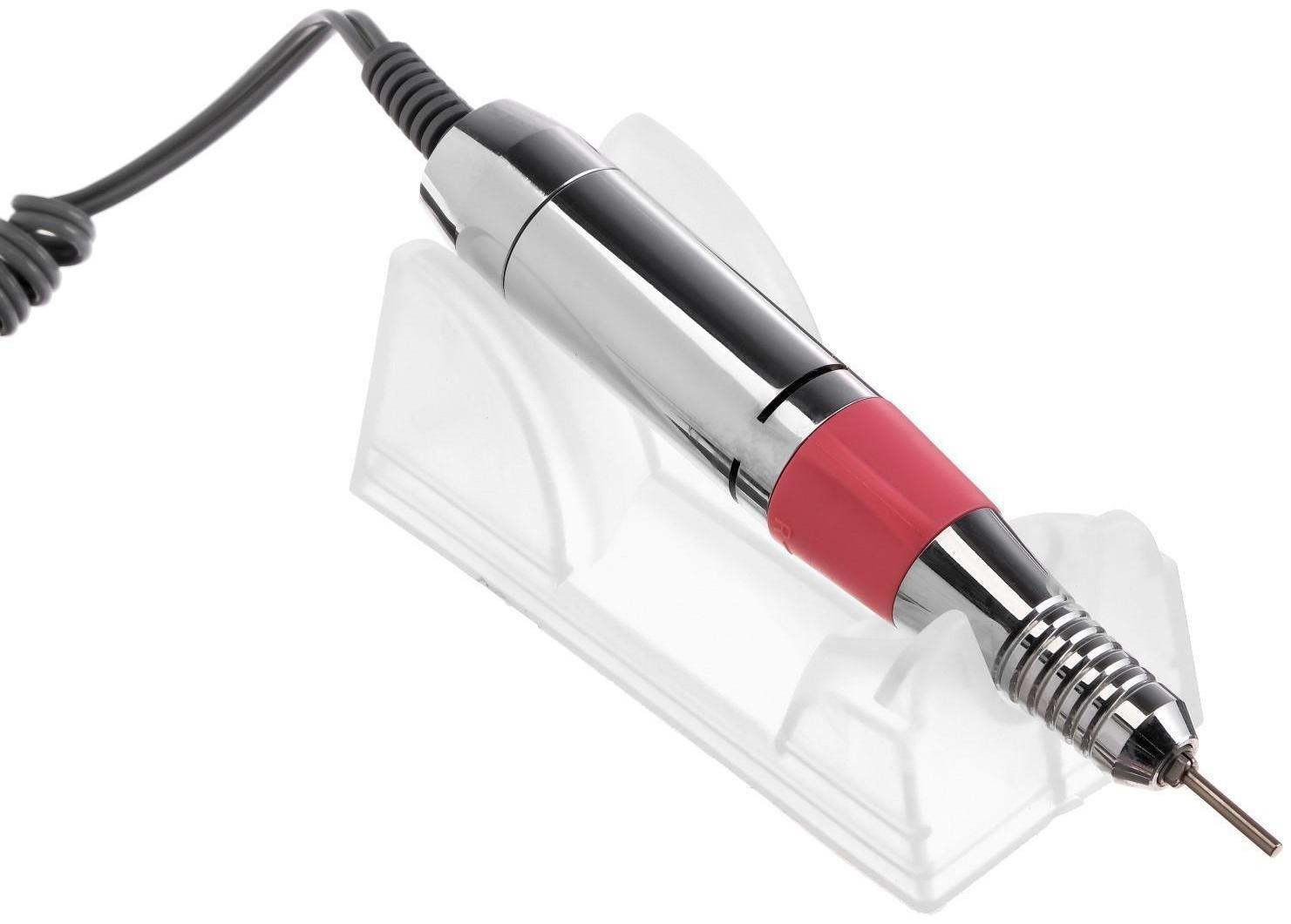 Аппарат для маникюра и педикюра JessNail DM-206, 4 насадки, 35 000 об/мин, бело-розовый