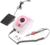 Аппарат для маникюра и педикюра JessNail DM-206, 4 насадки, 35 000 об/мин, бело-розовый