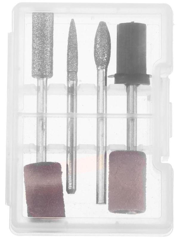 Аппарат для маникюра и педикюра JessNail DM-206, 4 насадки, 35 000 об/мин, бело-розовый