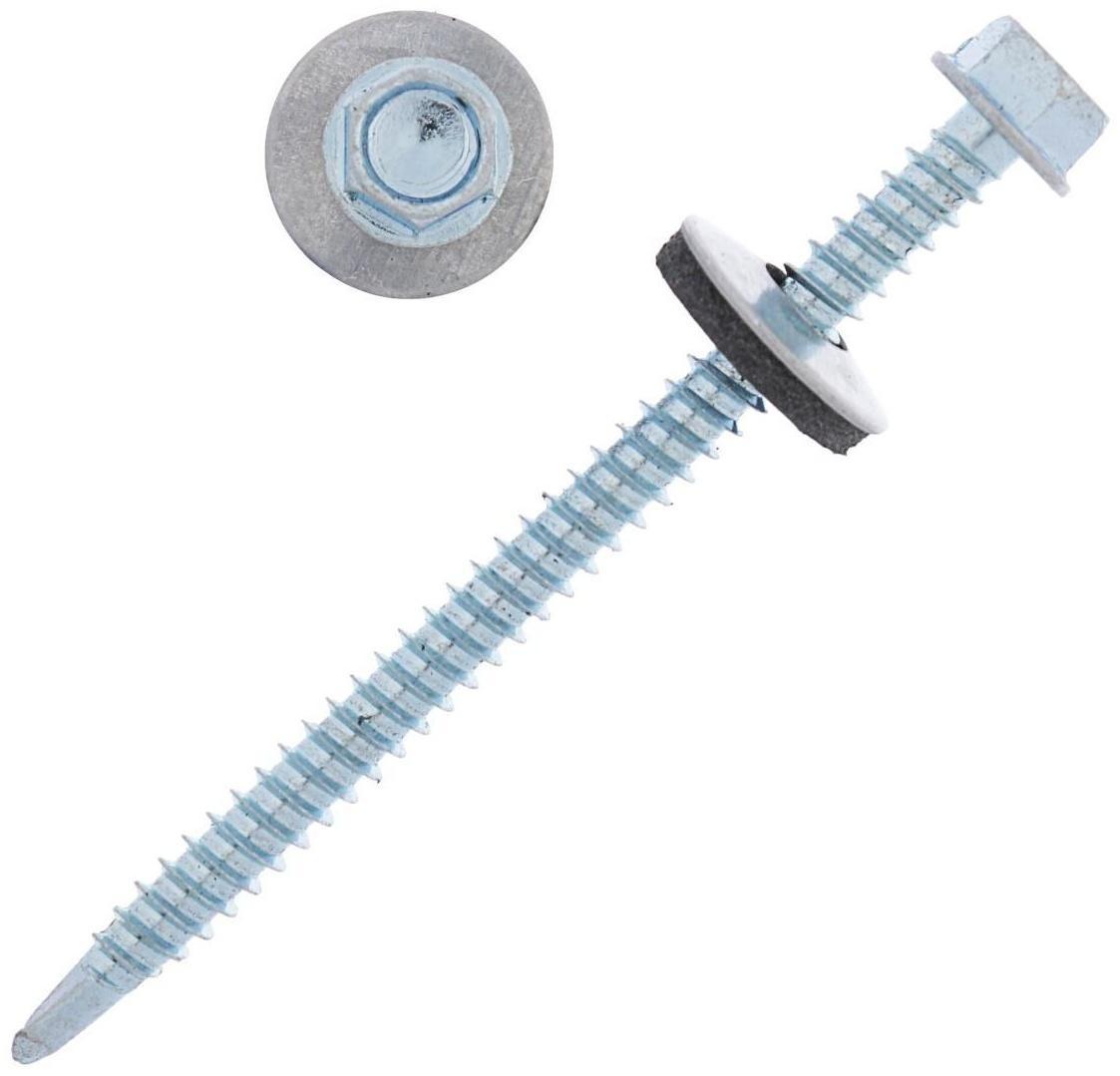 Саморезы кровельные с шайб., с рез.прокл., 5.5х76, 50 шт.