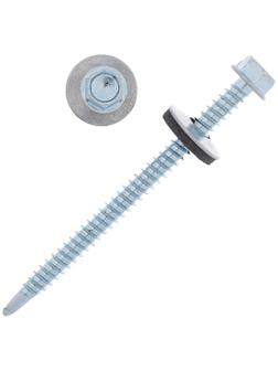 Саморезы кровельные с шайб., с рез.прокл., 5.5х76, 50 шт.