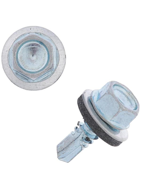 Саморезы кровельные с шайб., с рез.прокл., 6.3х19, 250 шт.