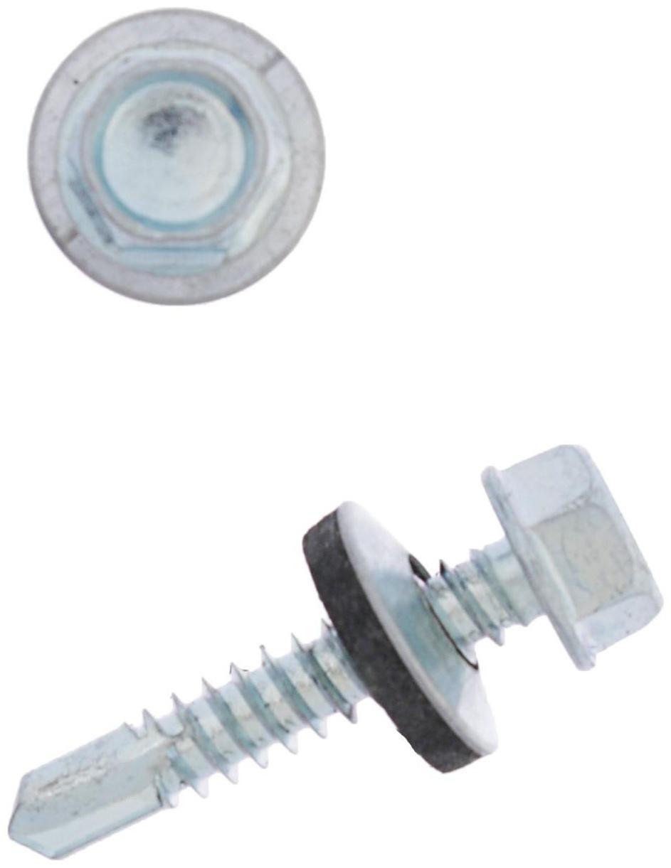 Саморезы кровельные с шайб., с рез.прокл., 6.3х32, 150 шт.