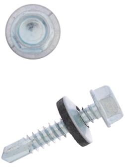 Саморезы кровельные с шайб., с рез.прокл., 6.3х32, 150 шт.