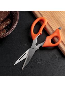 Ножницы кухонные Доляна «Фил», 22 см, универсальные 6 в1