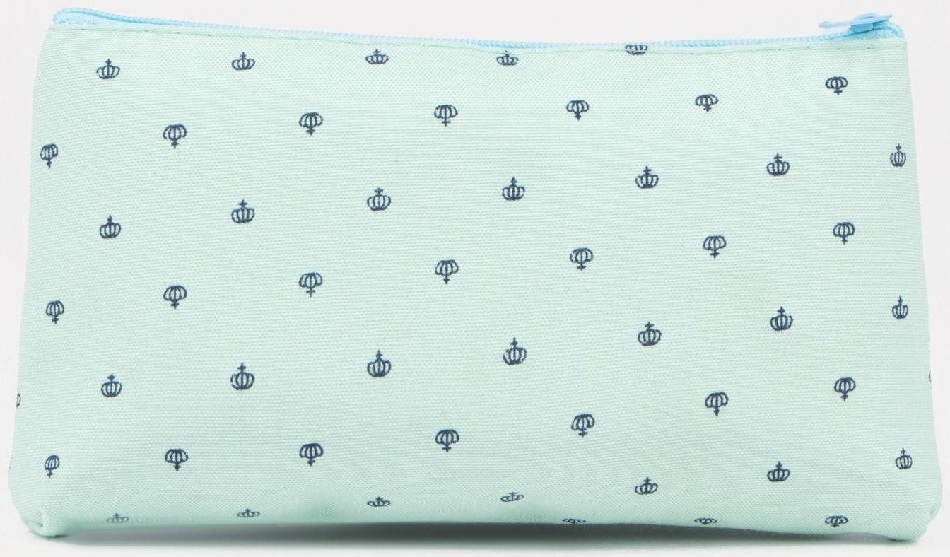 Косметичка на молнии, цвет мятный