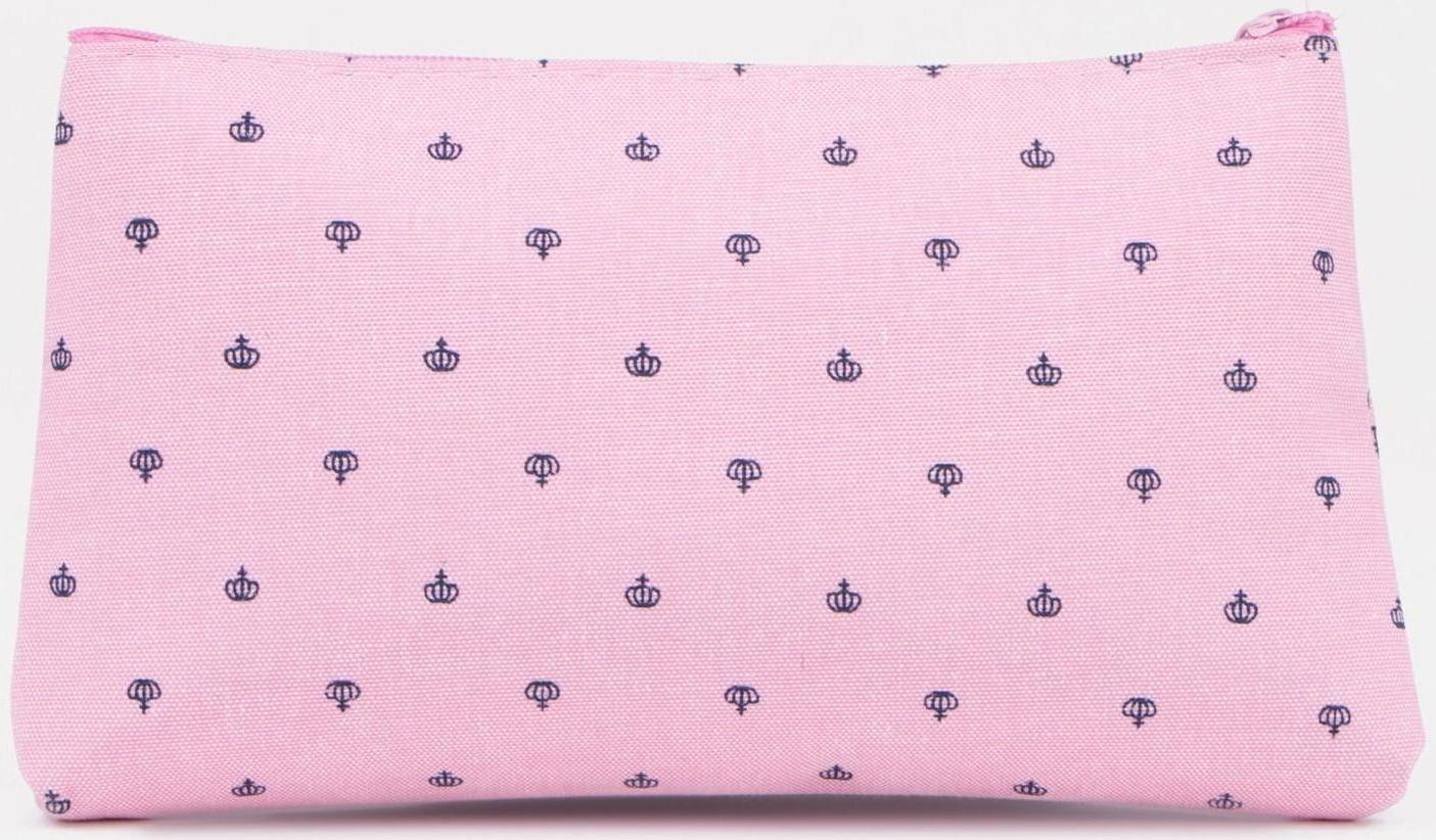 Косметичка на молнии, цвет розовый