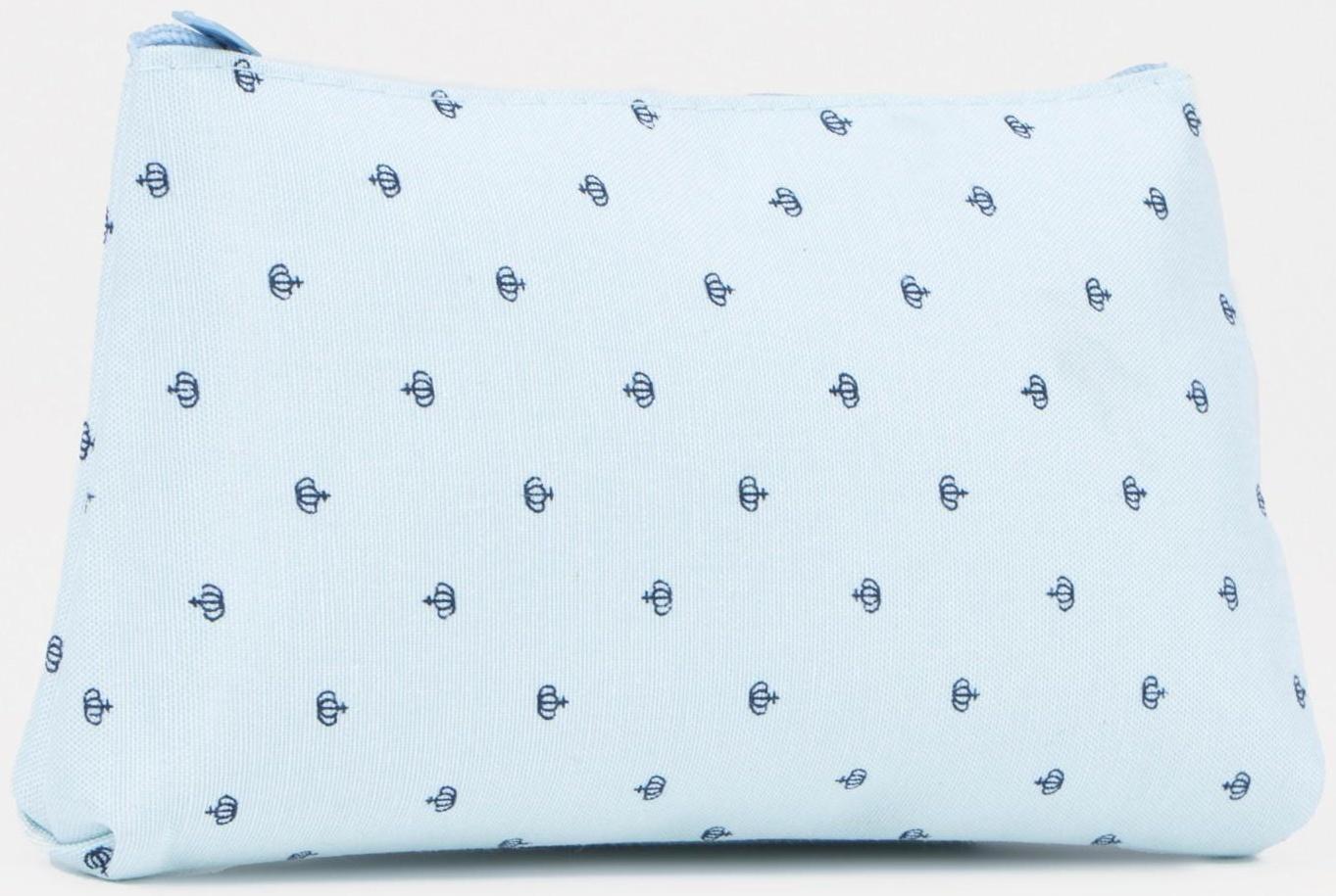 Косметичка на молнии, цвет голубой