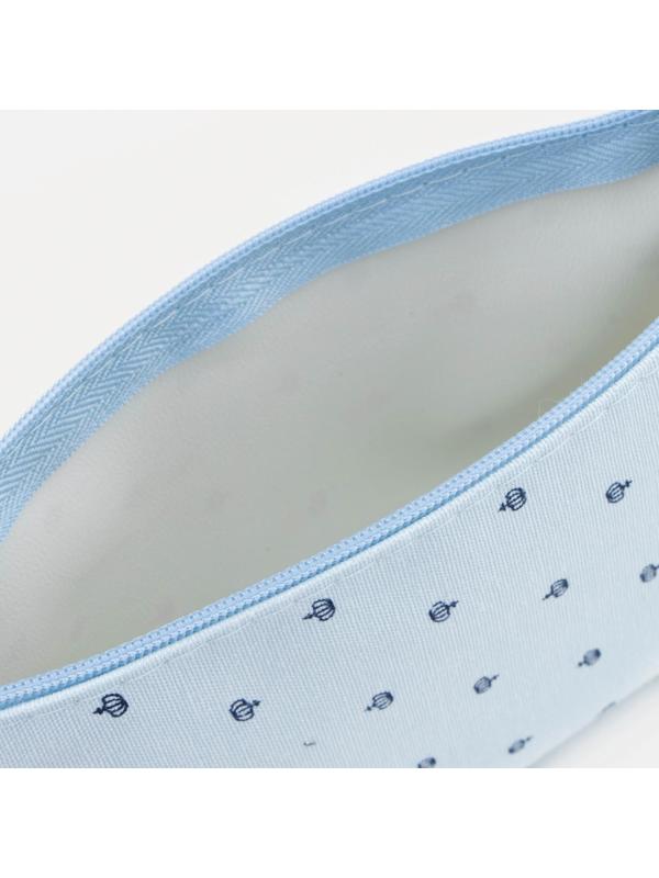 Косметичка на молнии, цвет голубой