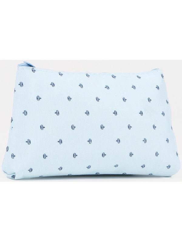 Косметичка на молнии, цвет голубой