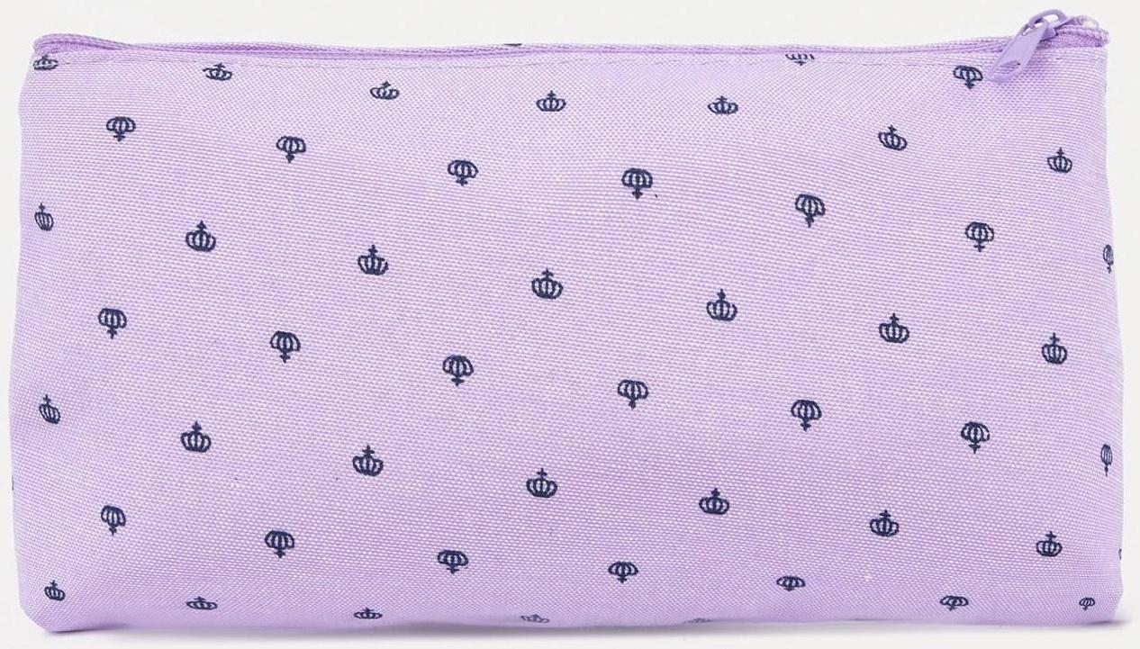 Косметичка на молнии, цвет сиреневый