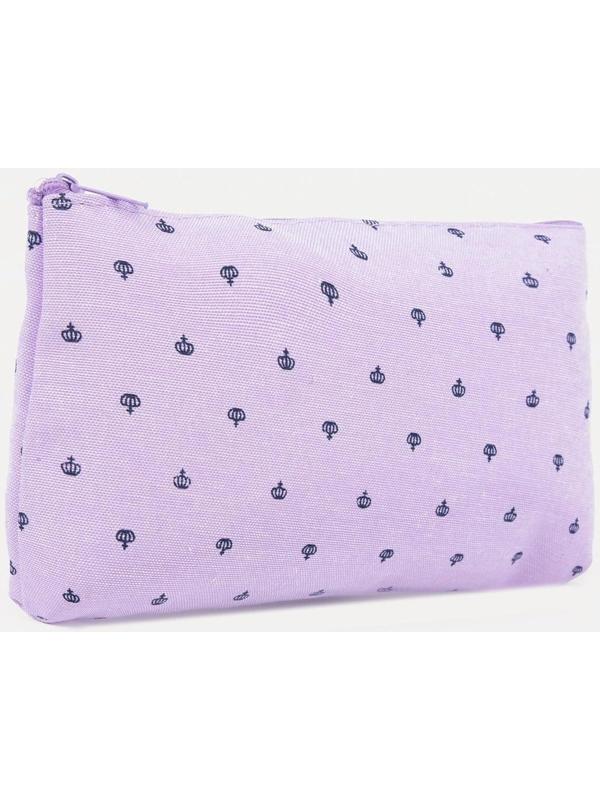 Косметичка на молнии, цвет сиреневый