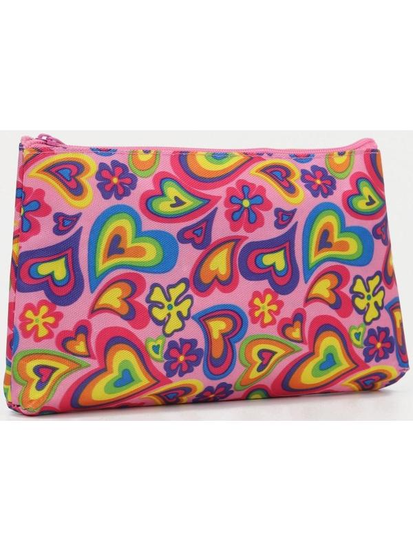 Косметичка на молнии, цвет розовый
