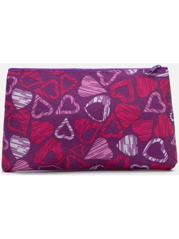 Косметичка на молнии, цвет сиреневый