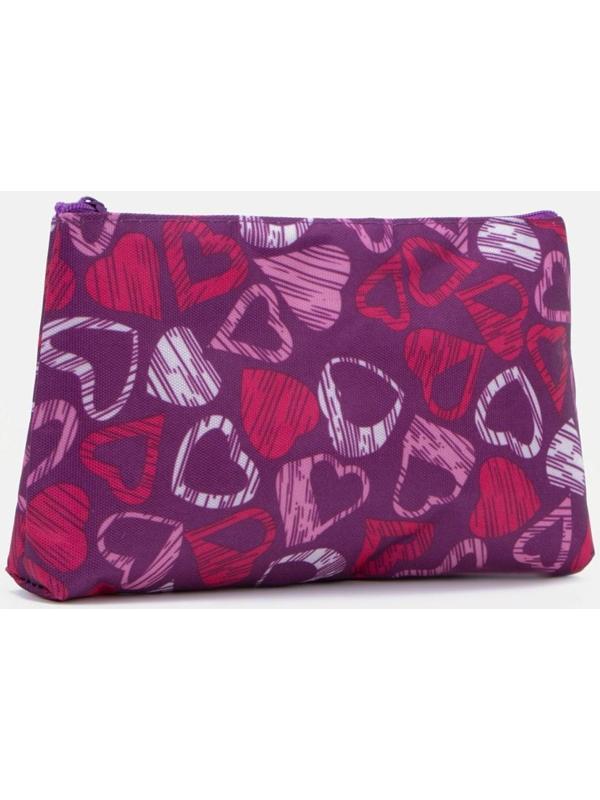 Косметичка на молнии, цвет сиреневый