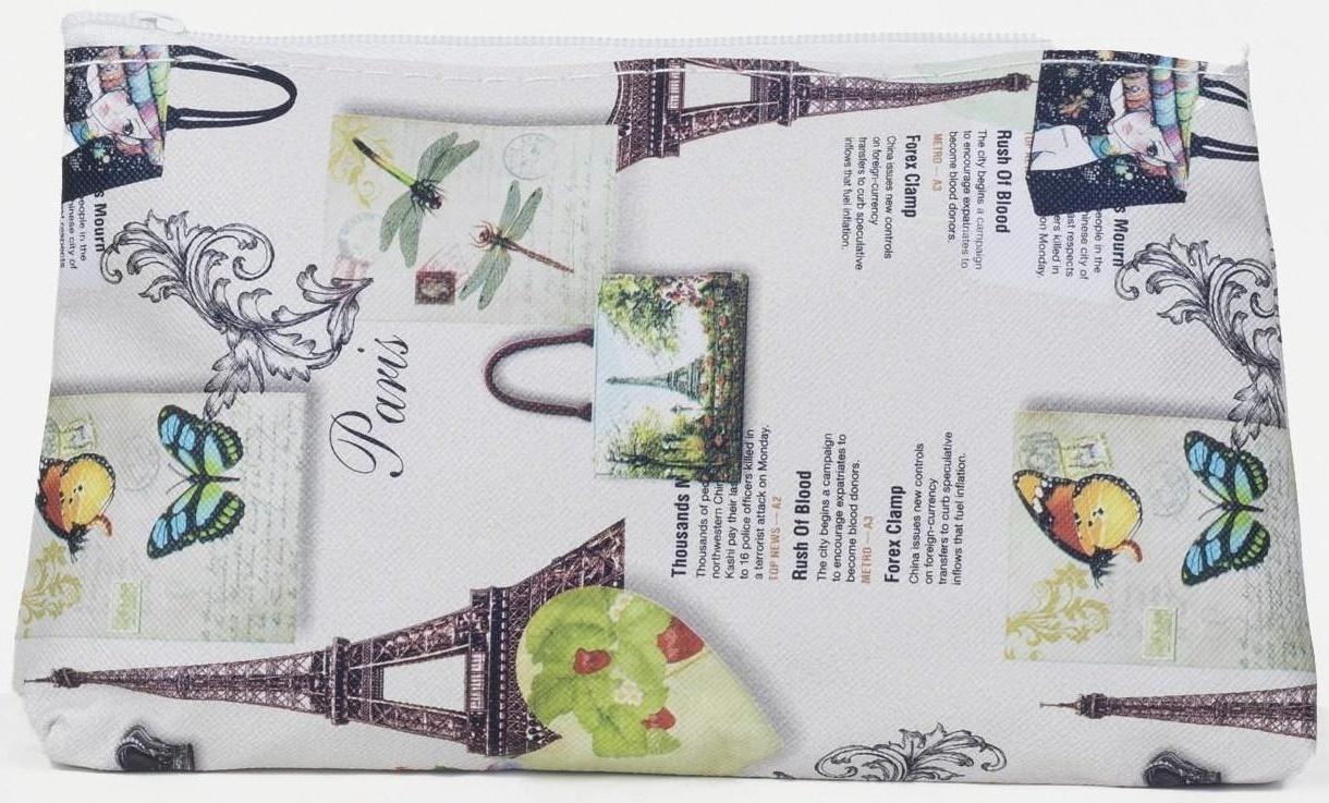 Косметичка на молнии, цвет бежевый