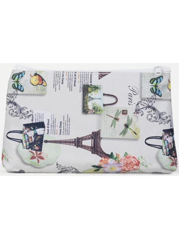 Косметичка на молнии, цвет бежевый