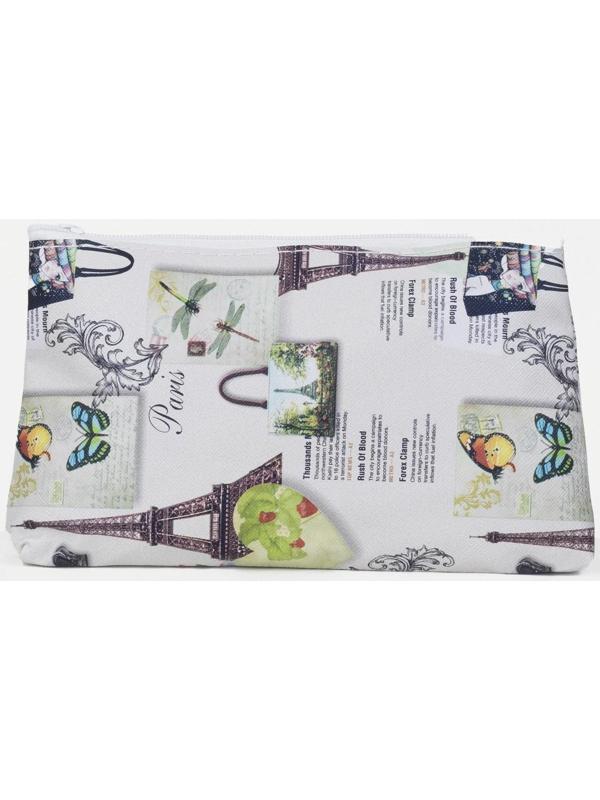 Косметичка на молнии, цвет бежевый