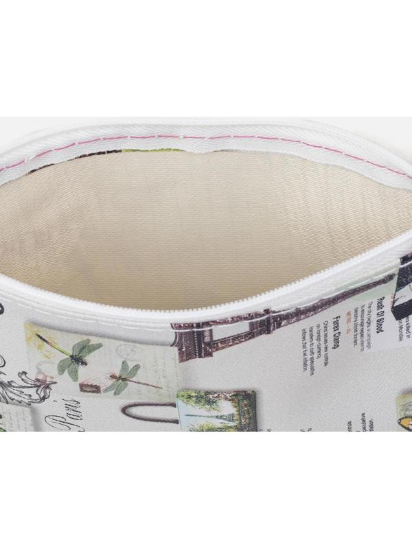 Косметичка на молнии, цвет бежевый