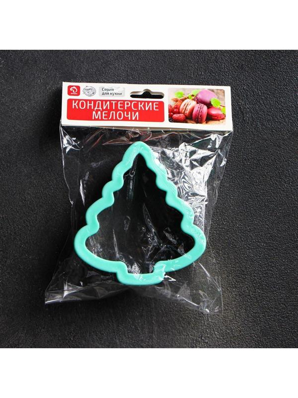 Форма для вырезания печенья Доляна «Ёлка», 9,7×5×10,7 см, цвет МИКС