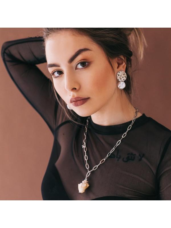 Серьги с жемчугом 