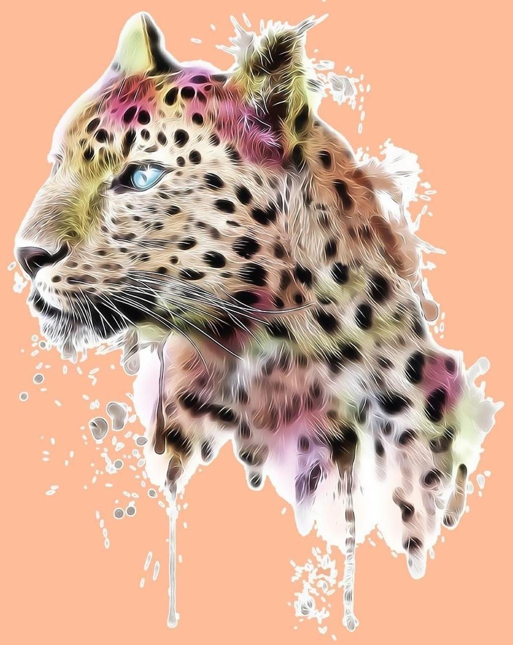 Термотрансфер «Леопард», 19 × 16 см