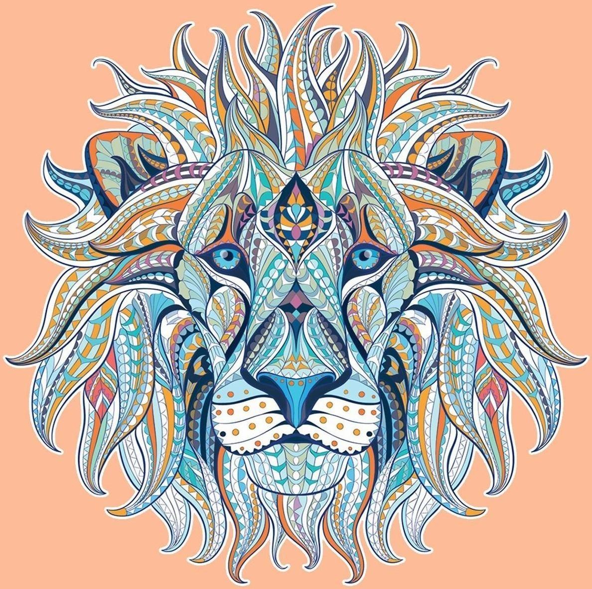 Термотрансфер «Лев», 18,5 × 18,5 см