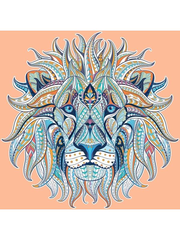 Термотрансфер «Лев», 18,5 × 18,5 см