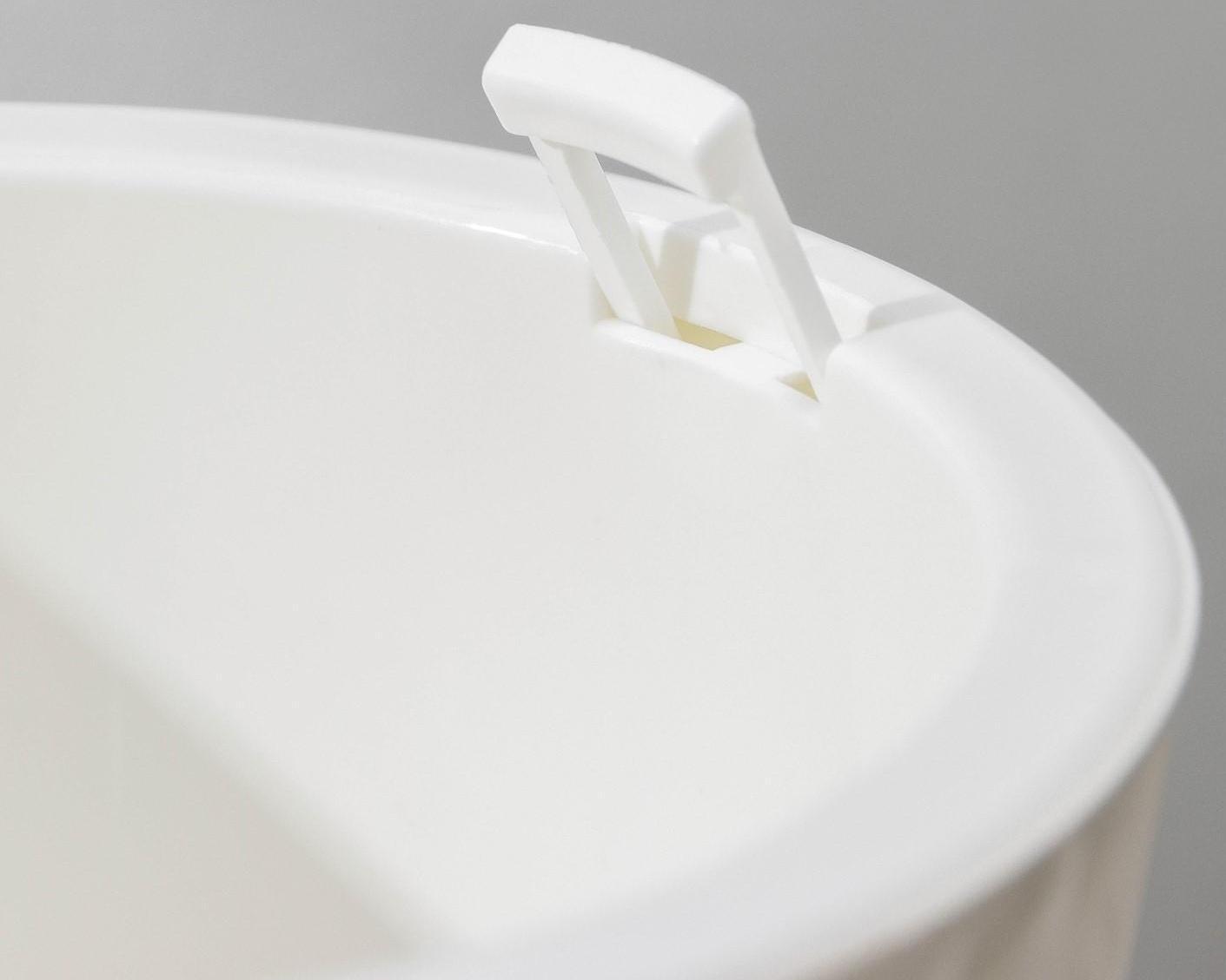 Кашпо для цветов со вставкой «Вдохновение», 2,25 л, цвет белый