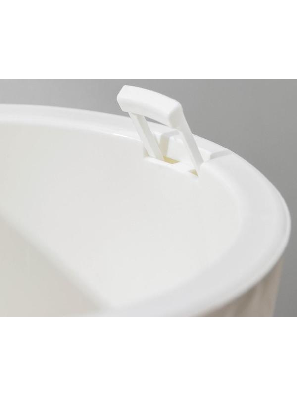 Кашпо для цветов со вставкой «Вдохновение», 2,25 л, цвет белый