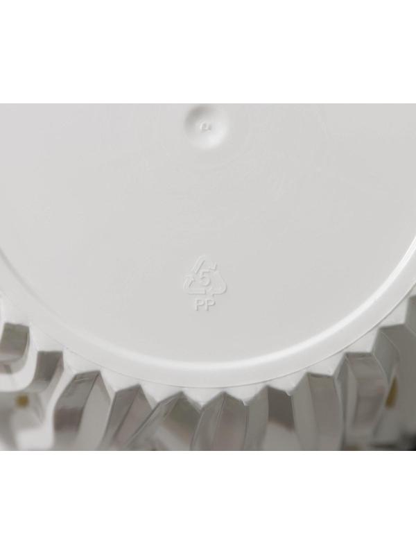 Кашпо для цветов со вставкой «Вдохновение», 2,25 л, цвет белый