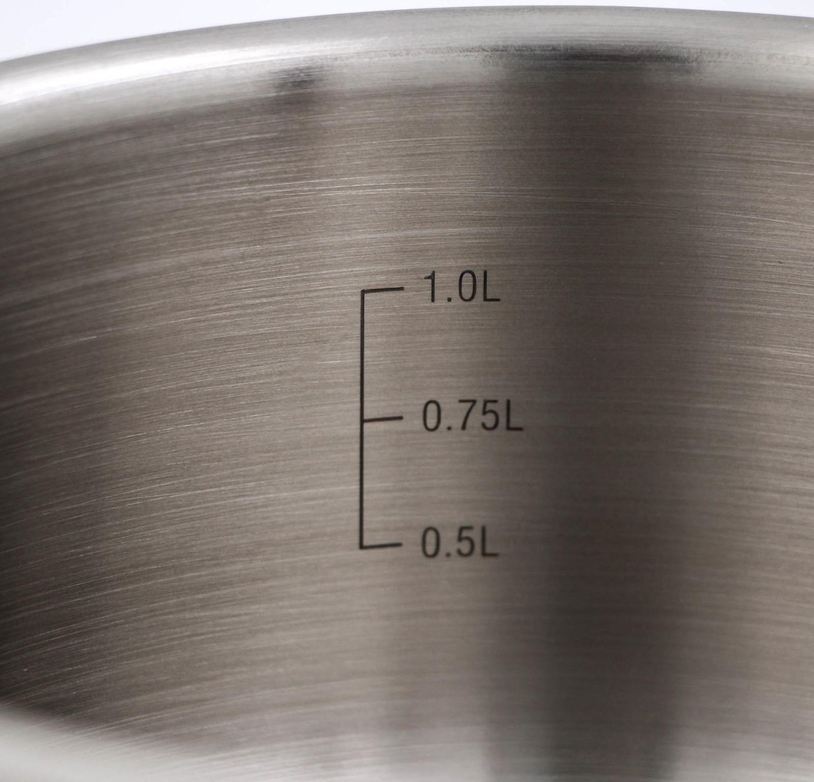 Ковш без крышки «Общепит», 1,5 л, d=16 см, h=8 см, металлическая ручка, с теплораспределительным слоем