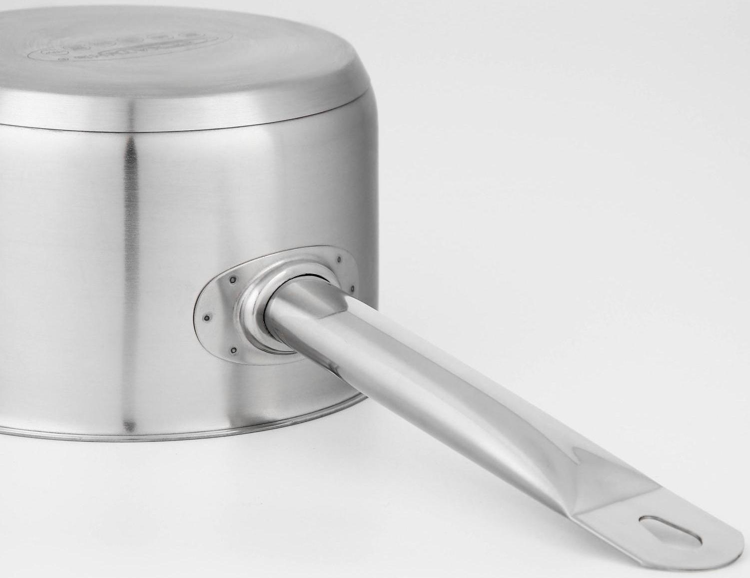 Ковш «Общепит», 1,8 л, d=16 см, h=9 см, металлическая крышка, металлическая ручка, с теплораспределительным слоем