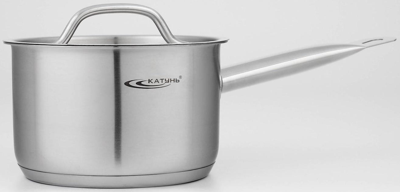 Ковш «Общепит», 1,8 л, d=16 см, h=9 см, металлическая крышка, металлическая ручка, с теплораспределительным слоем