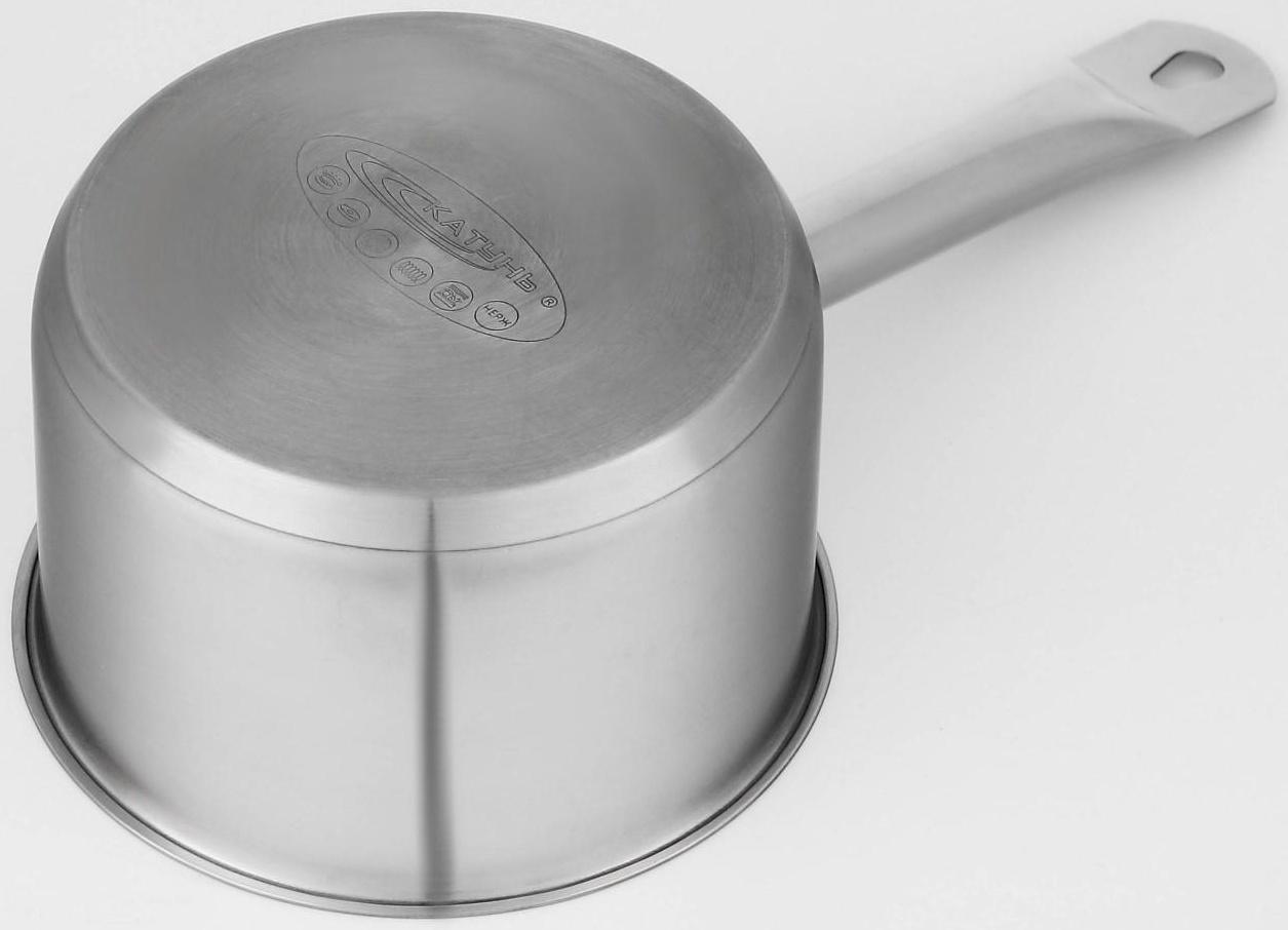 Ковш «Общепит», 1,8 л, d=16 см, h=9 см, металлическая крышка, металлическая ручка, с теплораспределительным слоем