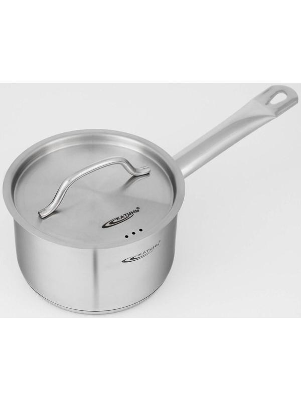 Ковш «Общепит», 1,8 л, d=16 см, h=9 см, металлическая крышка, металлическая ручка, с теплораспределительным слоем