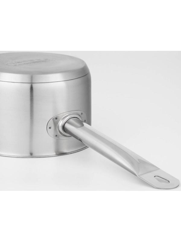 Ковш «Общепит», 1,8 л, d=16 см, h=9 см, металлическая крышка, металлическая ручка, с теплораспределительным слоем