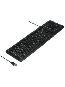 Клавиатура Defender #1 HB-420 RU, проводная, мембранная, 107 клавиш, USB, 1.5 м, черная