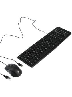 Комплект клавиатура и мышь Defender Dakota C-270 RU,проводной,мембранный,1000 dpi,USB,черный