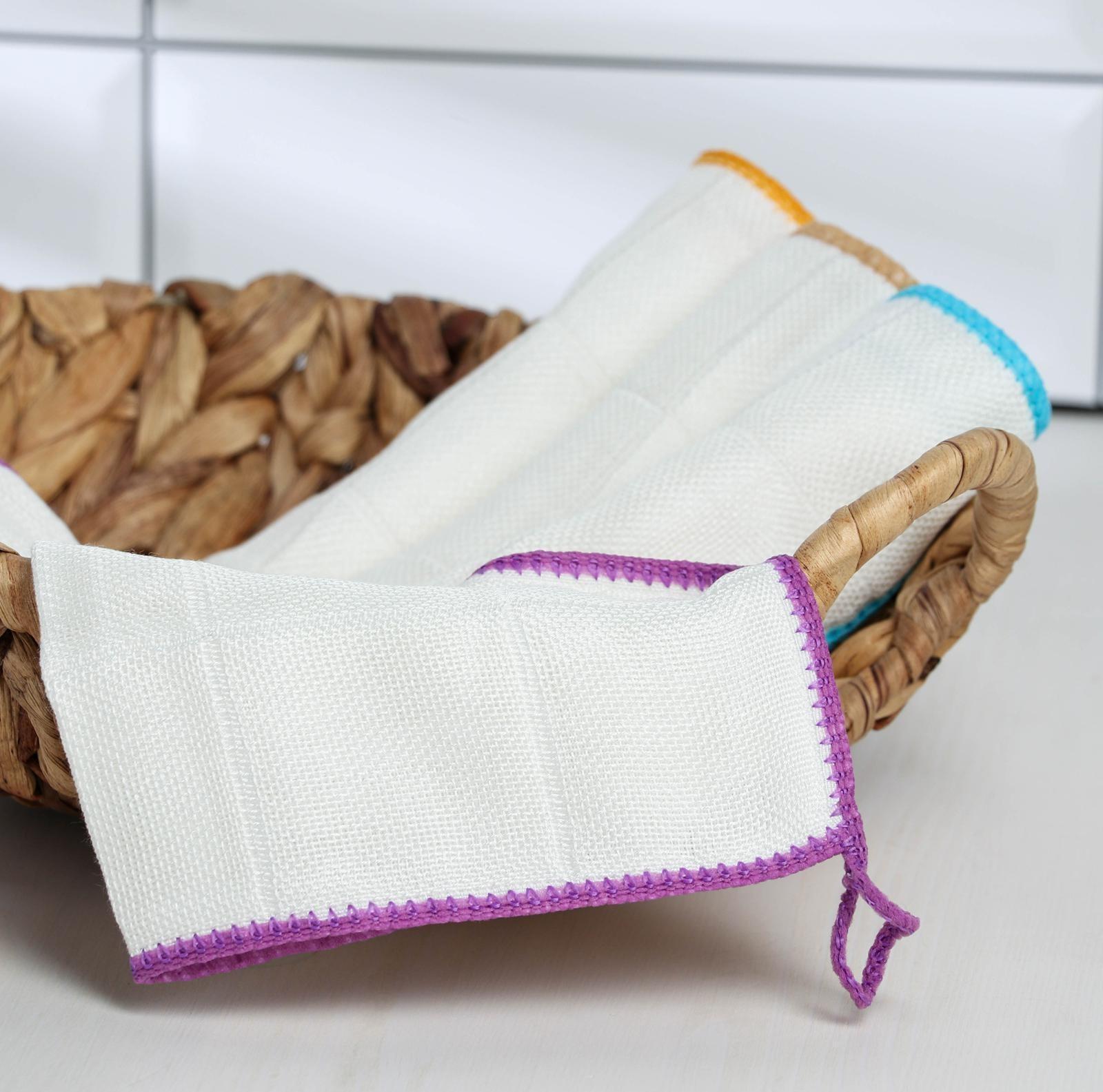 Салфетка из микрофибры из бамбука Доляна «Люкс», цвет МИКС