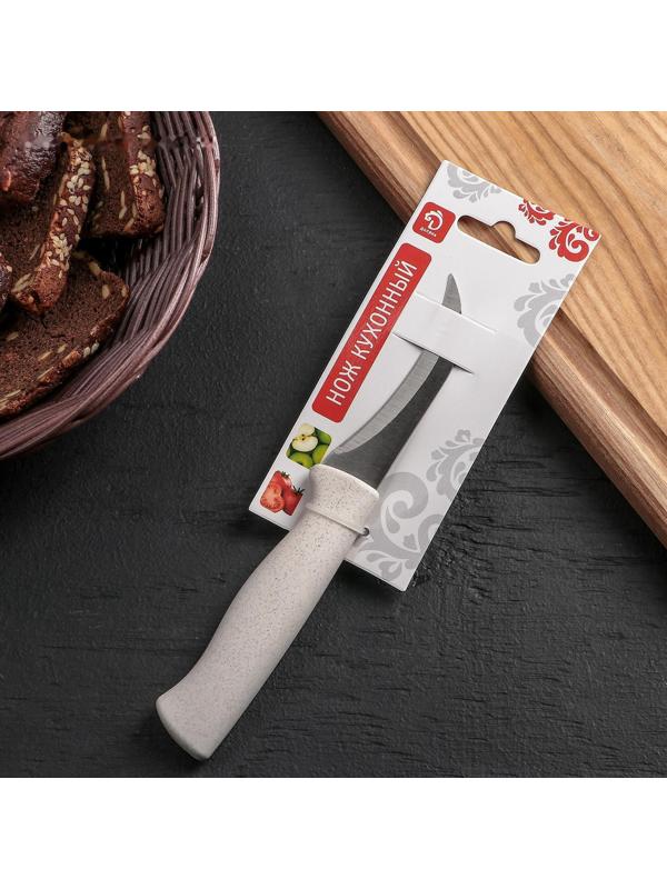 Нож для чистки овощей Доляна «Ринго», лезвие 7,5 см, цвет МИКС