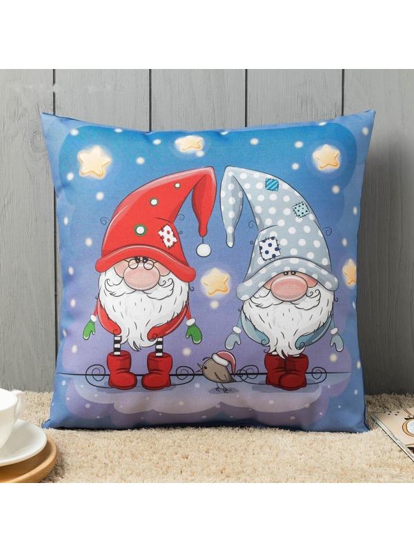 Подушка декоративная Чудеса, размер 35х35 см, фотопечать, габардин, холлофайбер, 100% полиэстер