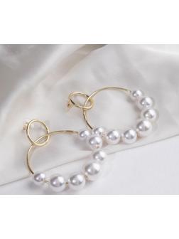 Серьги с жемчугом 