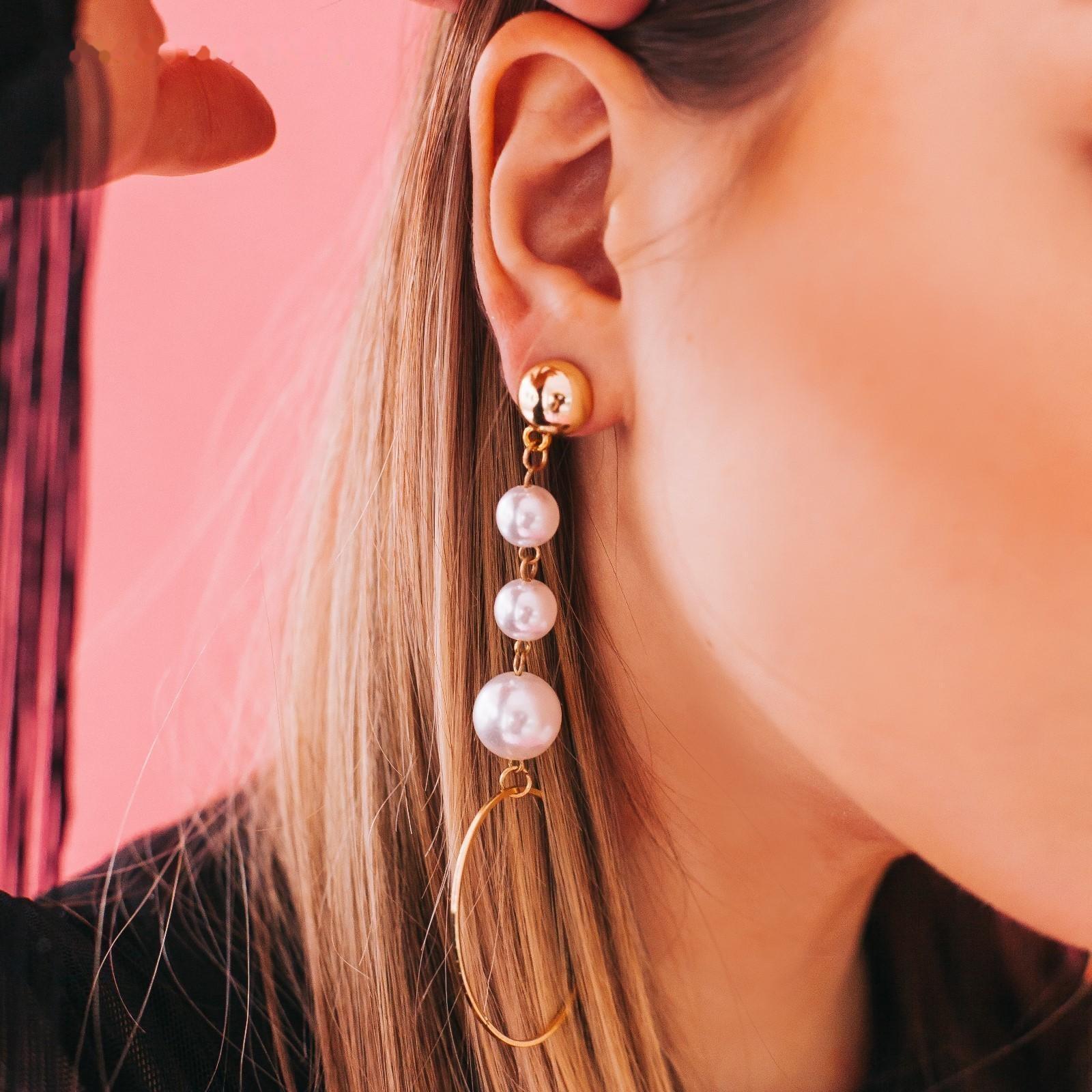 Серьги с жемчугом 